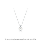 Aliança Austrália + Brinde Exclusivo: Anel Solitário, Foto Polaroide e Colar Ponto de luz